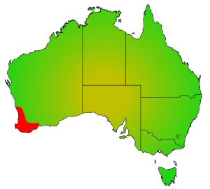 Western Pygmy Perch distribution area